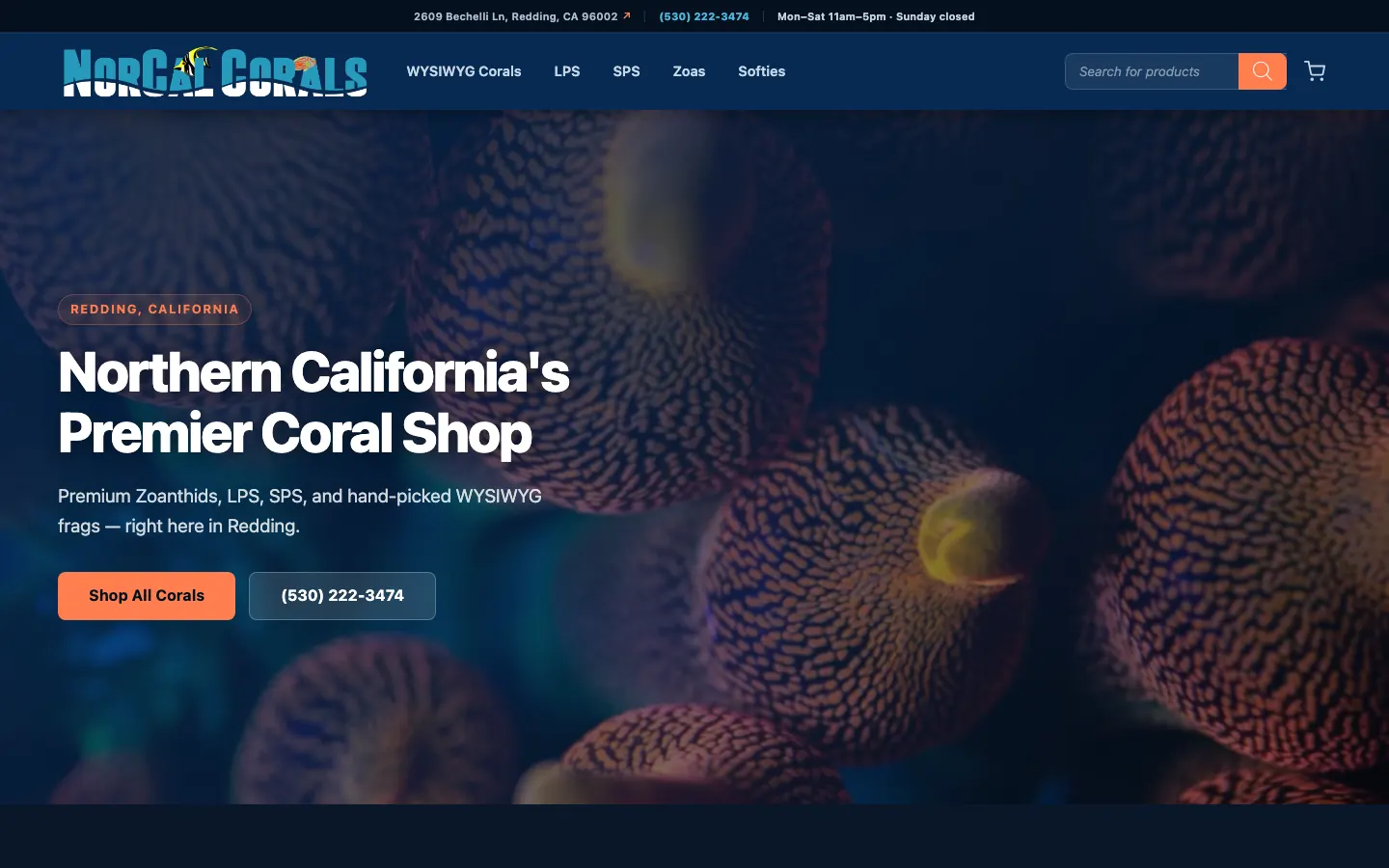 NorCal Corals homepage